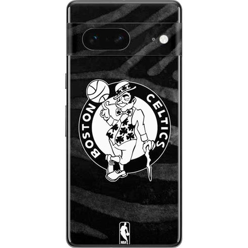 NBA Boston Celtics Black Animal Print Pixel Skins